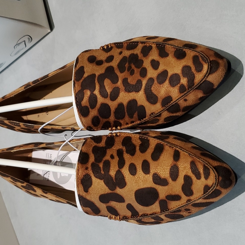 A New Day - Women's Micah Pointy Toe Loafers - Leopard Animal Print